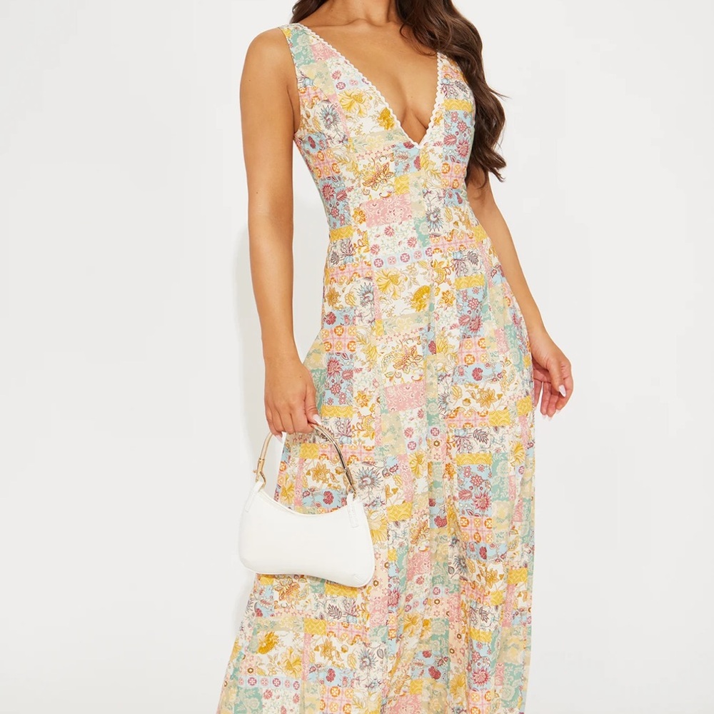 Floral Multicolor Maxi Dress